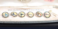Lot 345 - A cased set of six gilt metal and crystal set...