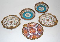 Lot 185 - A pair of Limoges porcelain pin trays, having...