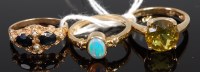 Lot 379 - A Victorian style 9ct gold, black onyx and...