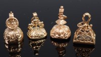 Lot 398 - A Victorian style 9ct gold black onyx set fob...