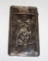 Lot 236 - An early 20th century white metal pocket...