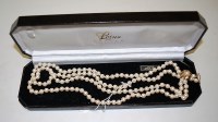 Lot 469 - A Lotus Royale simulated pearl necklet, boxed