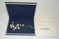 Lot 470 - A string of natural pearls on finelink...