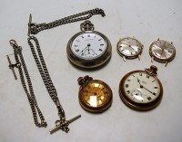 Lot 489 - An early 20th century gilt metal cased ladies...