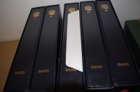 Lot 518 - Five leather bound Davo Albums of United...