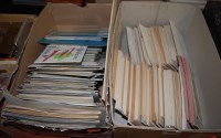 Lot 532 - Two boxes of miscellaneous postcards, to...