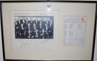 Lot 539 - A framed photographic print of the England...