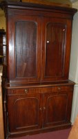 Lot 1308 - A mid-Victorian mahogany round cornered...