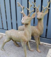 Lot 1332 - A pair of contemporary cast iron figures of...