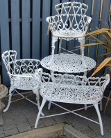 Lot 1336 - A modern white painted galvanised metal...