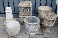 Lot 1337 - A collection of various reconstituted stone...