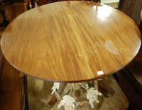 Lot 1347 - A mahogany pedestal D-end extending dining...