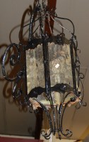 Lot 1264 - A late Victorian black painted wrought iron...