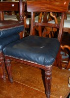 Lot 1280 - A set of four William IV mahogany barback...