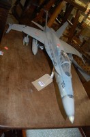Lot 1295 - A model Navy USS Kittyhawk, length 95cm