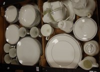 Lot 527 - Two boxes of mixed table china to include...
