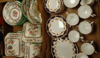 Lot 530 - Two boxes of miscellaneous china to include...
