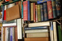 Lot 537 - Three boxes of mixed hardback books to include...