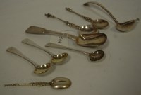 Lot 413 - An early 19th century silver sugar scoop by...