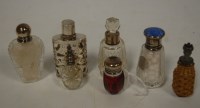 Lot 448 - A small Edwardian ruby glass and silver...