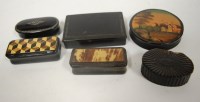 Lot 461 - A collection of assorted 19th century black...