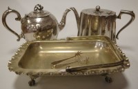 Lot 224 - A 19th century silver plated bullet shaped...