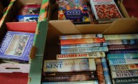 Lot 577 - Three boxes of hardback books to include...