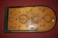 Lot 586 - An early 20th century bagatelle board