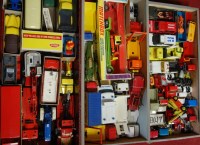 Lot 625 - Three boxes of mixed playworn Corgi, Dinky and...