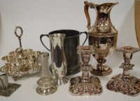 Lot 426 - A box of miscellaneous metalware, to include;...