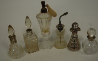 Lot 443 - A circa 1900 Continental clear glass and white...