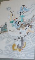Lot 1012 - Circa 2000 Chinese school - The Eight...