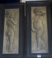 Lot 1017 - A pair of early 20th century oils on canvas of...