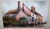 Lot 1023 - Reg Siger - watercolour of Southgate Street; a...