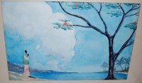 Lot 1029 - Dorothy Hipkin - watercolour of winter in...