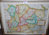 Lot 1031 - A 17th century map of Essex by William Kip...