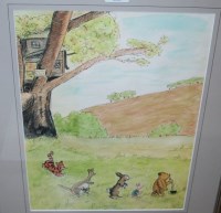 Lot 1043 - After GH Shepherd - pair of Winnie the Pooh...