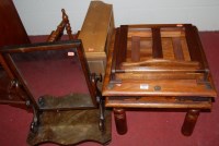 Lot 1067 - A 19th century mahogany swing frame toiletry...