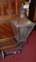 Lot 1074 - A pair of Victorian style copper street...