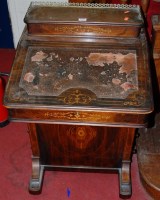 Lot 1076 - A late Victorian walnut, simulated walnut and...