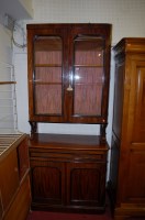 Lot 1079 - A Victorian mahogany cabinet bookcase, the...