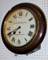 Lot 1089 - An early 20th century stained beech cased wall...