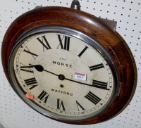 Lot 1094 - An early 20th century stained beech cased wall...