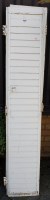 Lot 1098 - A pair of cream painted metal framed window...