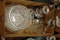 Lot 556 - A collection of mixed silver plate and cut...