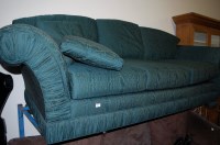 Lot 1131 - A contemporary Thomasville green upholstered...