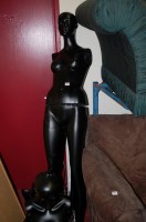 Lot 1133 - Three fibreglass shop display mannequins