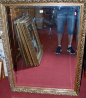 Lot 1068 - A modern gilt framed wall mirror
