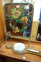 Lot 1176 - An early 20th century oak cased aneroid...