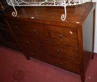 Lot 1188 - A modern hardwood chest, fitted with an...